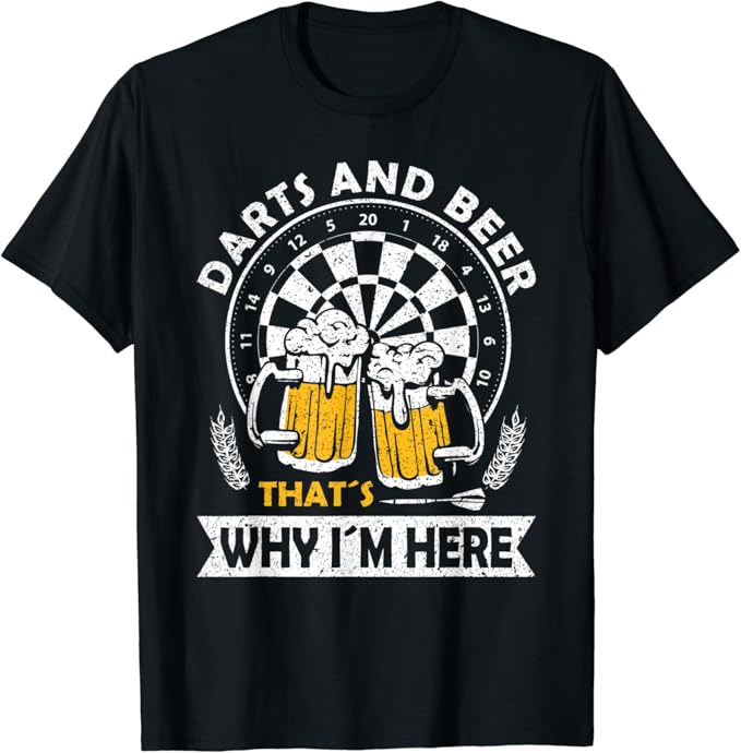 Dart Player Dart Board One Dart Competition Arrow Darting TShirt